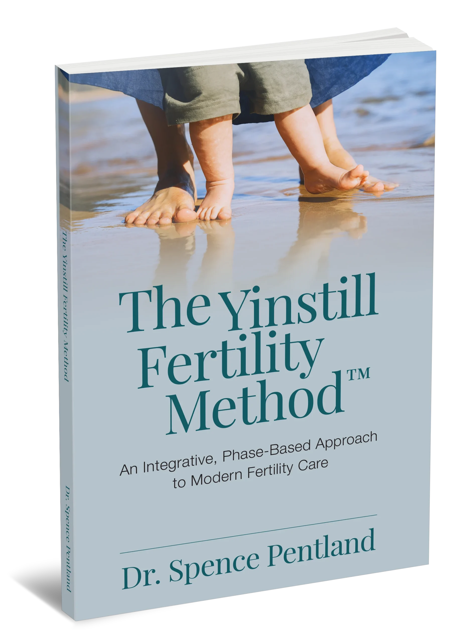 A book titled 'The Yinstill Fertility Method' by Dr. Spence Pentland, focusing on fertility care with a modern approach.